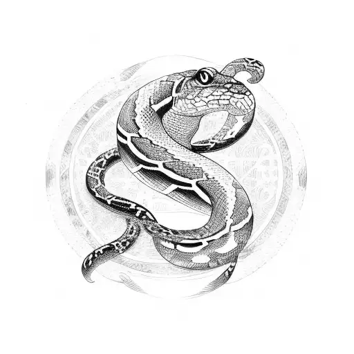 Dollar Logo With Snake
