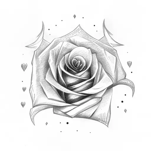 Rose Wrapped Around An Arrow