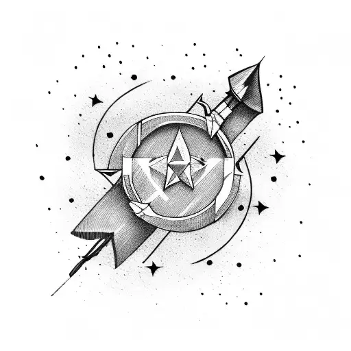 Arrow With Stars