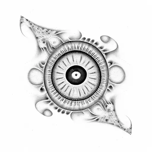 Crazy Melting Fractal Pattern Eye