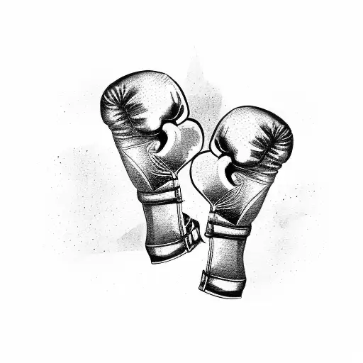 Liberty Bell With Boxing Gloves Tied Around It With Philly Flag And Italian Flag Behind It