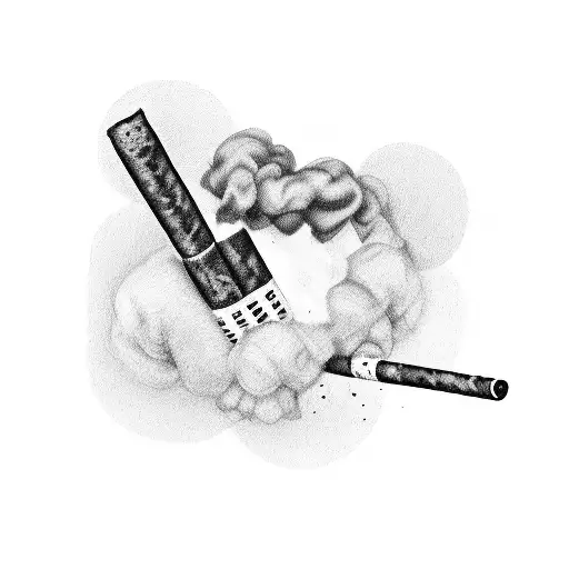 Guy Smoking Cigarettes Alone