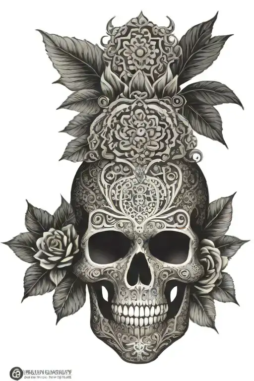 Skull Made Of Mandala