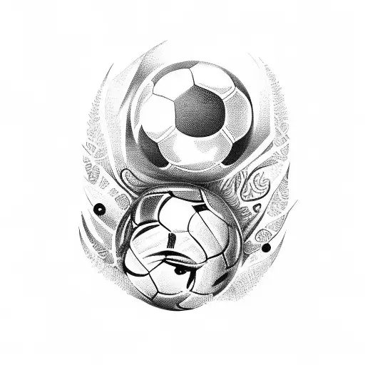 Lionel Messi Scoring A Goal In A Magical Forest