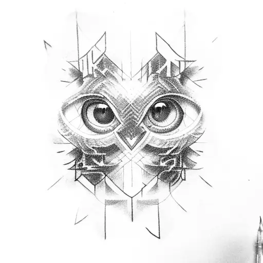 Hawk Eyes Fused With An Ankh