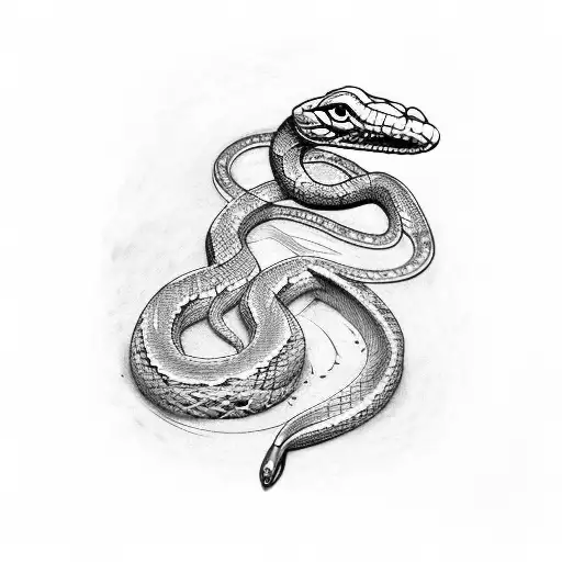 Snake Sobre Un Craneo Con Una Cerveza