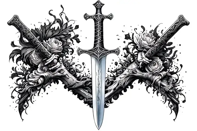 Sword Going Down Spine