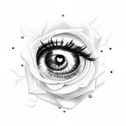 Eye Clock Rose Dice Cards