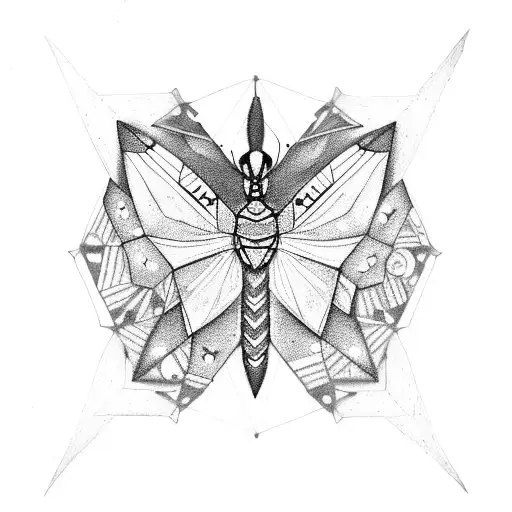 Cyberpunk Hexagon Subdermal Armor Lunar Moth
