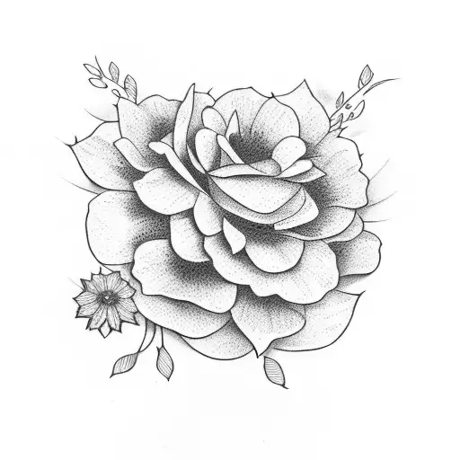 Word Grace With Flowers