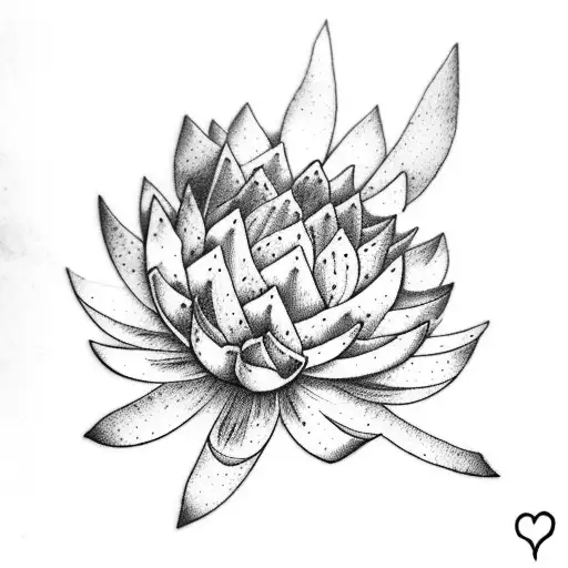 Cosmos Flower & Water Lily