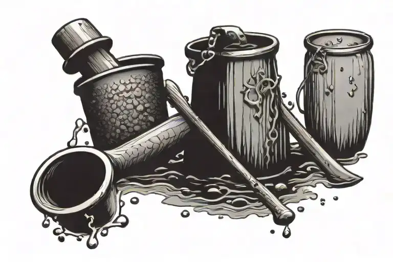 Axe And Water Bucket