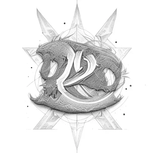 Capital Letters J And A Back Neck Scar