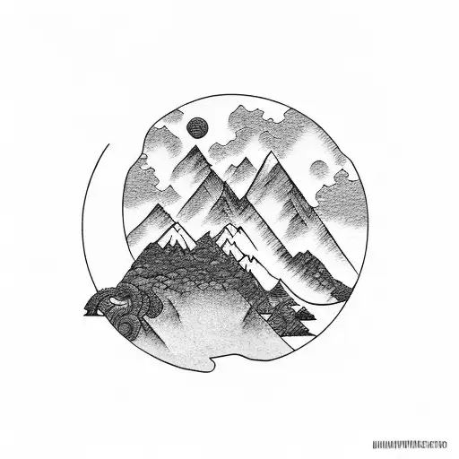 Naruto And Mountains