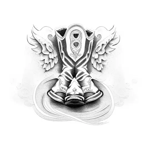 Baby Angel With Cowboy Boots