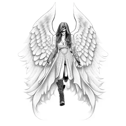 Angel With Cowboy Boots