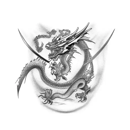 Kajikazawa Katana Yakudza Dragon Sakura