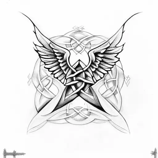 Celtic Knot With Wings