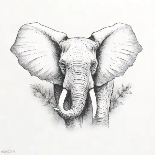 Elephant With Bee