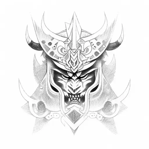 Oni Mask And Sword