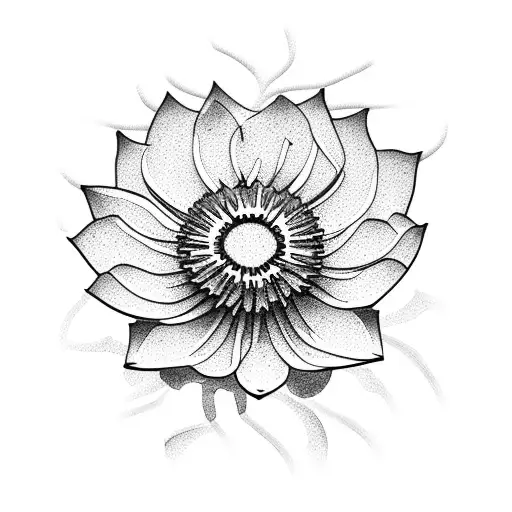 Dandelion And Lotus Flower