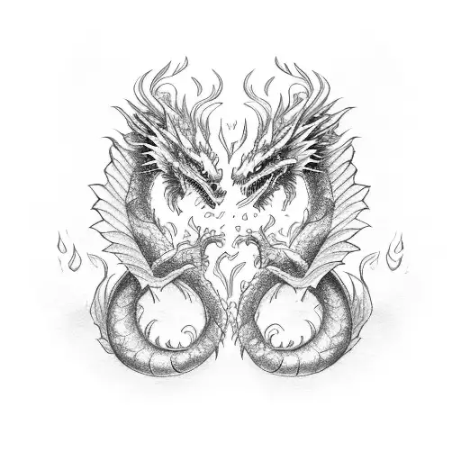 Small Twin Dragon For Best Friend