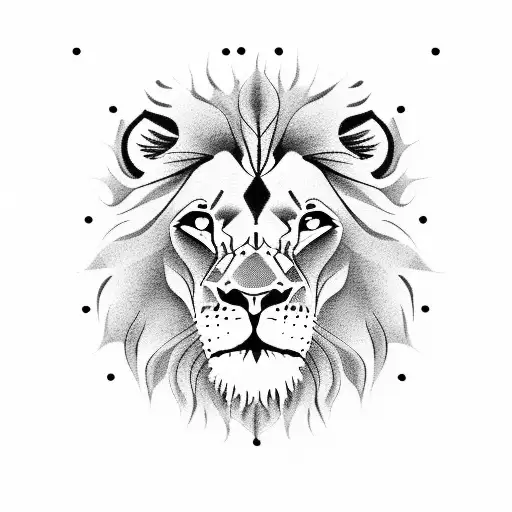 Lion With Clock Around One Eye