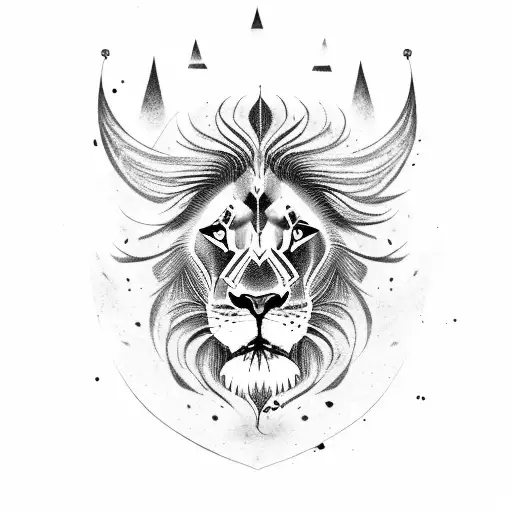 Lion With A Bloody Face