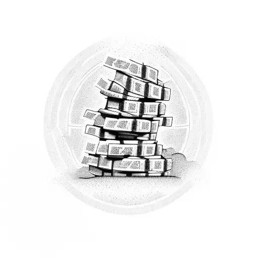 Stack Of Cash With The Word 'Hustler' Incorporated Into The Design