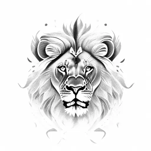 Female Lion With 2 Kids