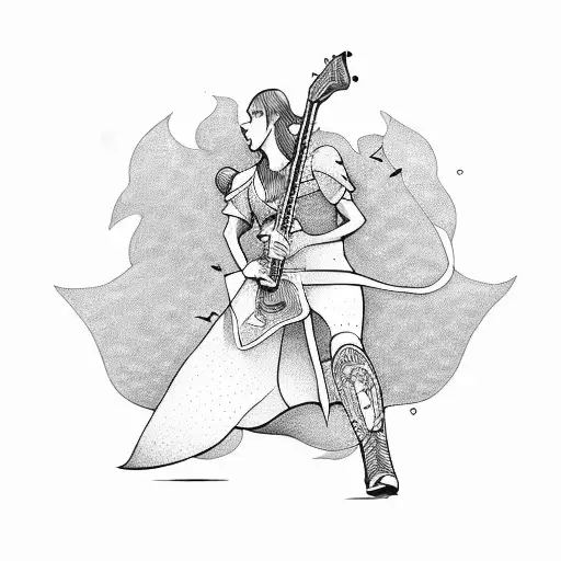 Hero With Guitar As Weapon