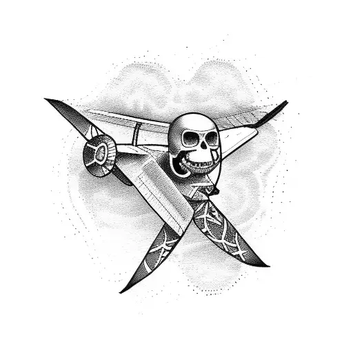 Cancer Ribbon Airplane