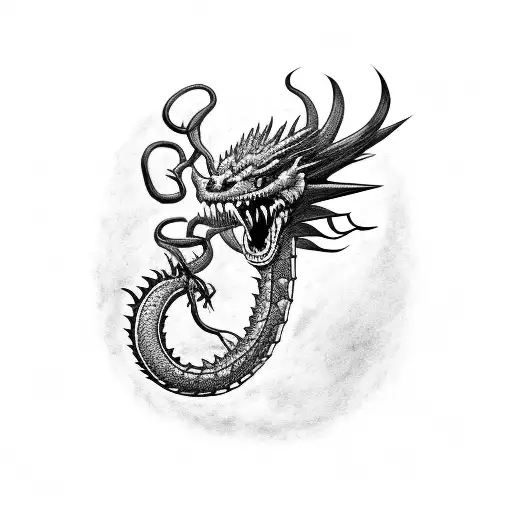 Vicious Dragon Wearing A Cleveland Indians Baseball Hat On