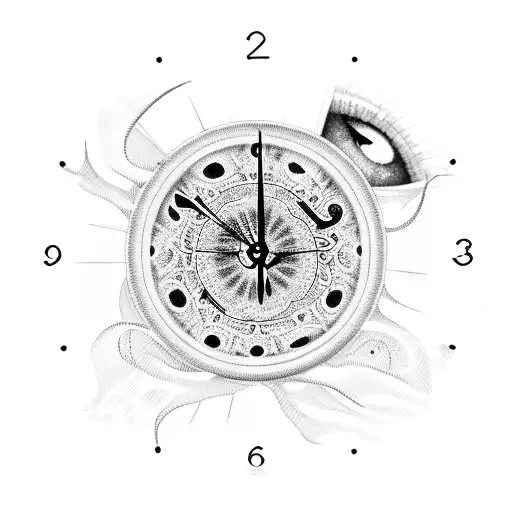 Clock Inside An Eye