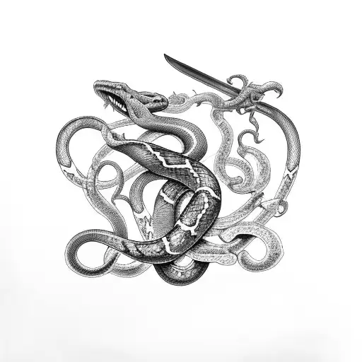 Sword With Snake On It