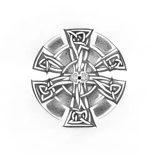 Celtic Cross Made Out If Kids Names