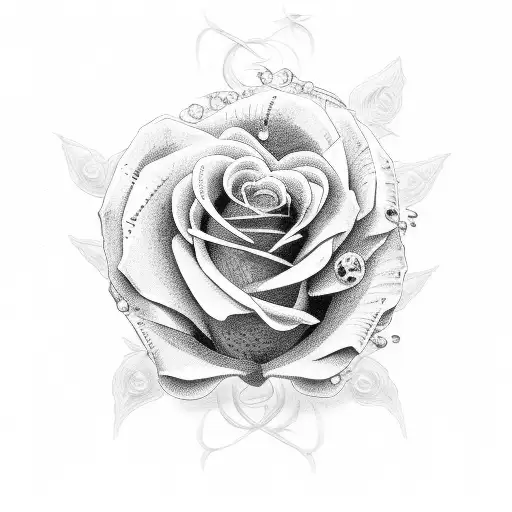 Rose With A Bible Scripture