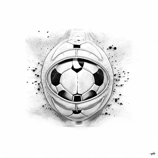 Ripped Skin Showing A Football Underskin Instead Of Muscle