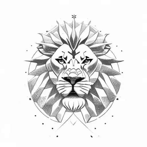 A Greek Pillar Broken In Two With Escanor's Lion Sign In The Middle