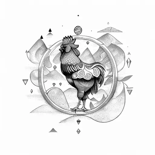 Yggdrasil And Rooster