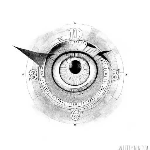 Eye With A Clock In It
