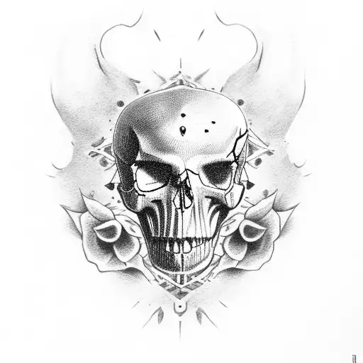 Hand Skull Middle Finger