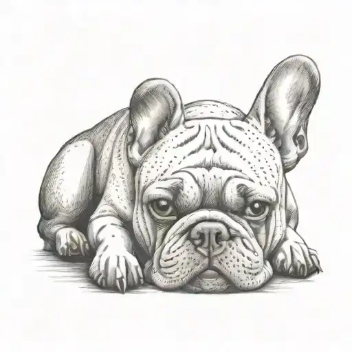 Frenchie Bulldog Working Out