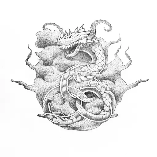 Jormungandr And Yggdrasil Simple