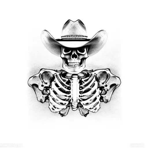Cowboy Skeleton Full Body