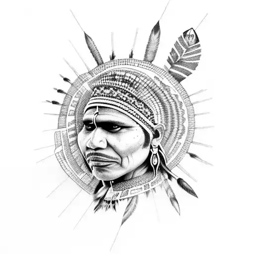 Indian Aboriginal People With Deep Message About Life And World