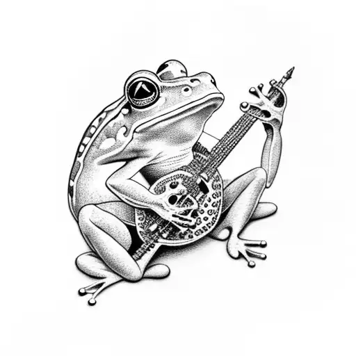 Frog Playing Instrument