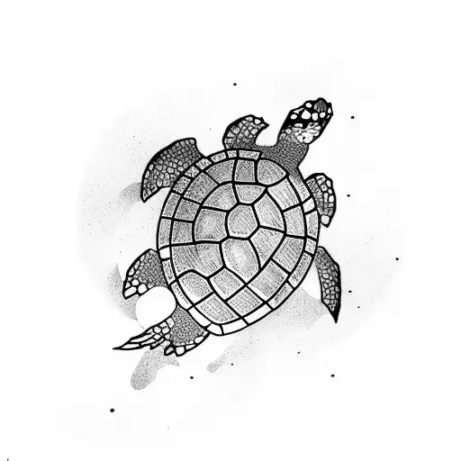 Turtle Swimming Up To