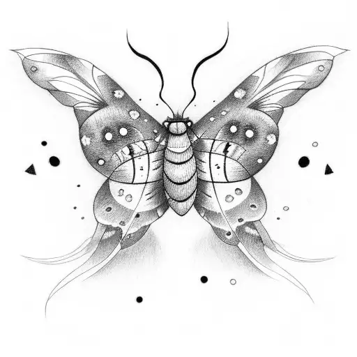 Moth Under Moonligth