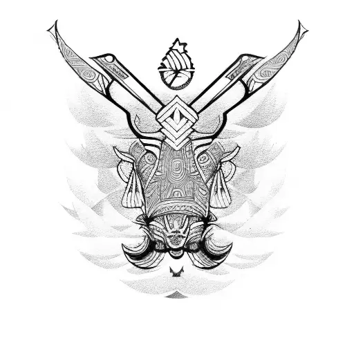 Polynesian Capricorn Design